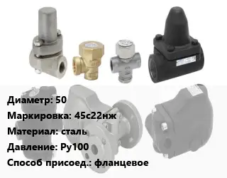 Конденсатоотводчик 50 45с22нж сталь Ру100 фланцевое